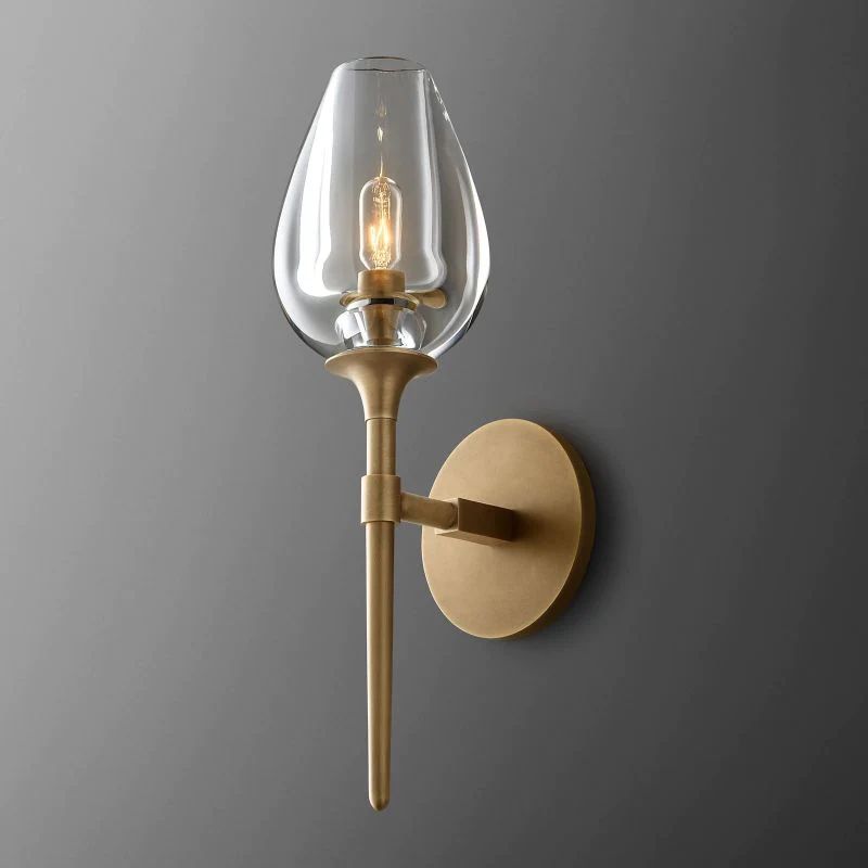 Tulip Crystal Single Sconce