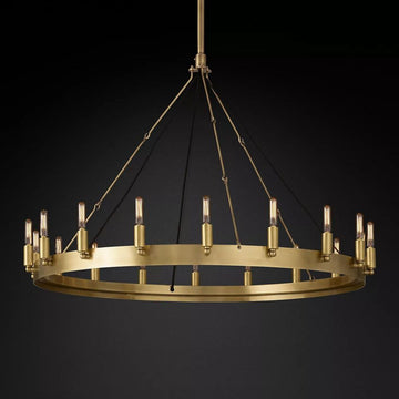 Camino Vintage Filament Round Chandelier 38‘’D