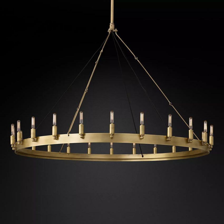 Camino Vintage Filament Round Chandelier 50‘’D