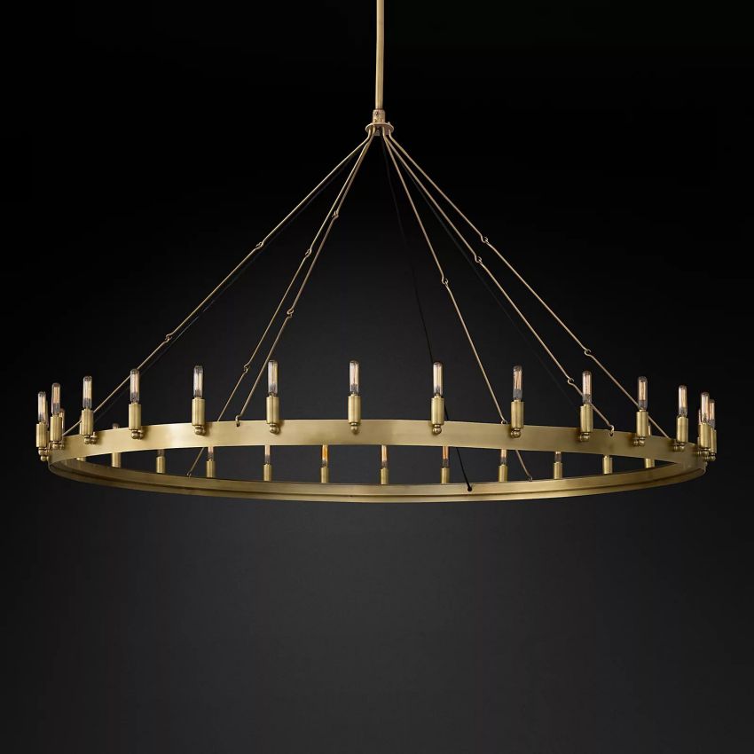 Camino Vintage Filament Round Chandelier 63‘’D