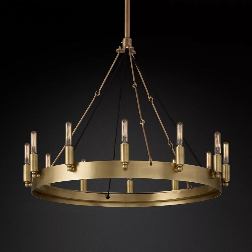 Camino Vintage Filament Round Chandelier 26''D
