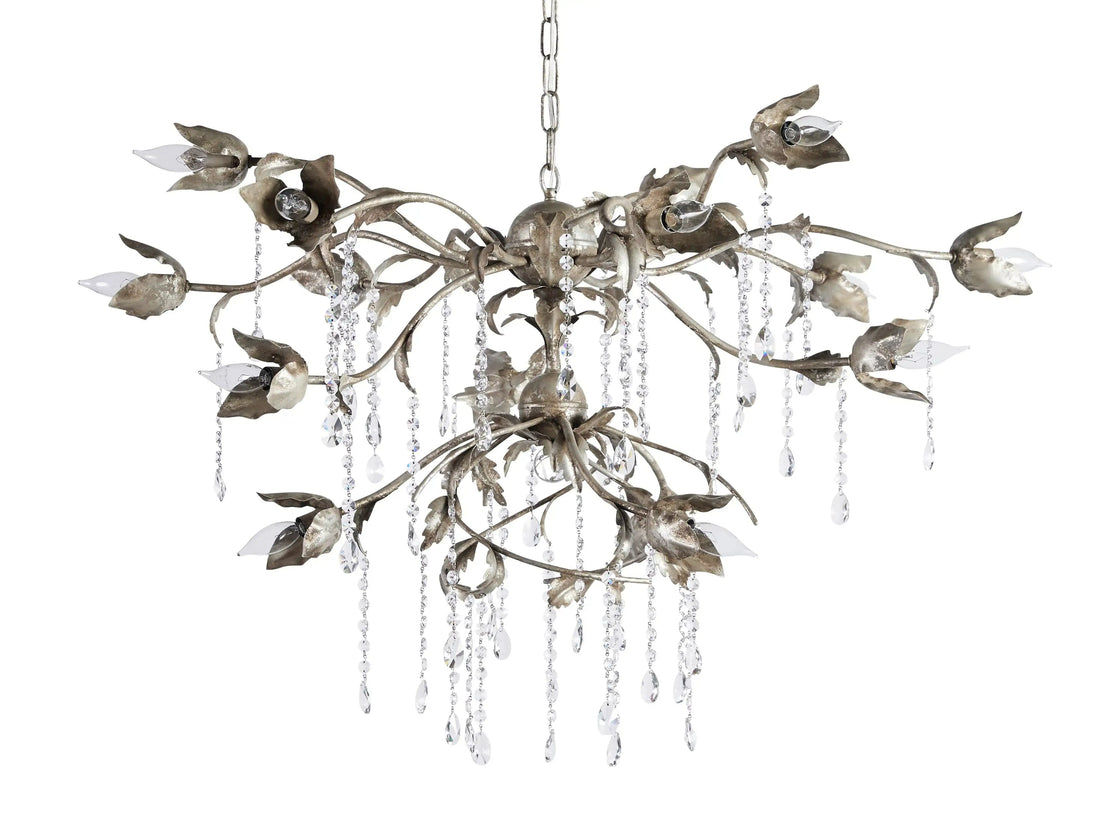 Gothic Viticcio Round Chandelier - Silver