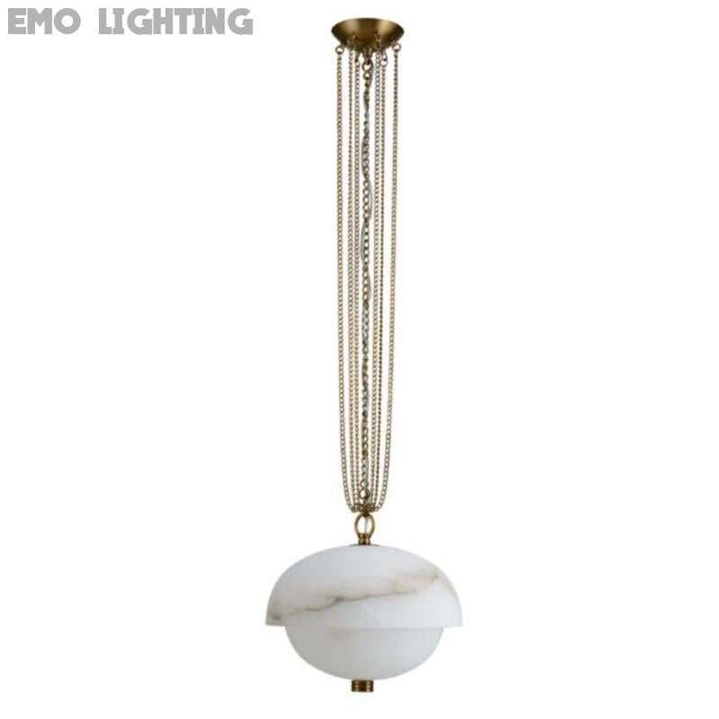 Alabaster Volterra LED Pendant 17”