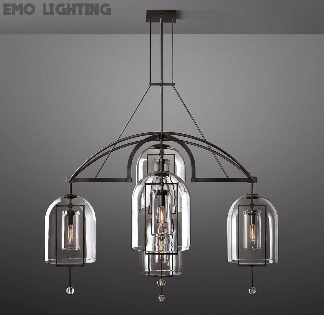 Fulcrum Round Chandelier 61" 5-Lights