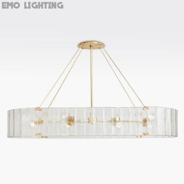 Willamette Oval Crystal Chandelier 60" - thebelacan