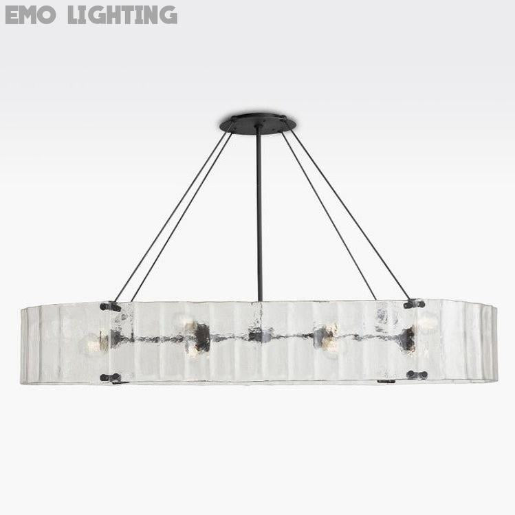 Willamette Oval Crystal Chandelier 60" - thebelacan