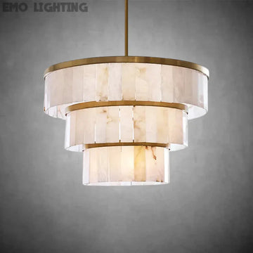 Windham Alabaster 3 Tier Chandelier