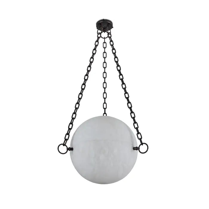 Zeus Alabaster Round Chandelier 26"D