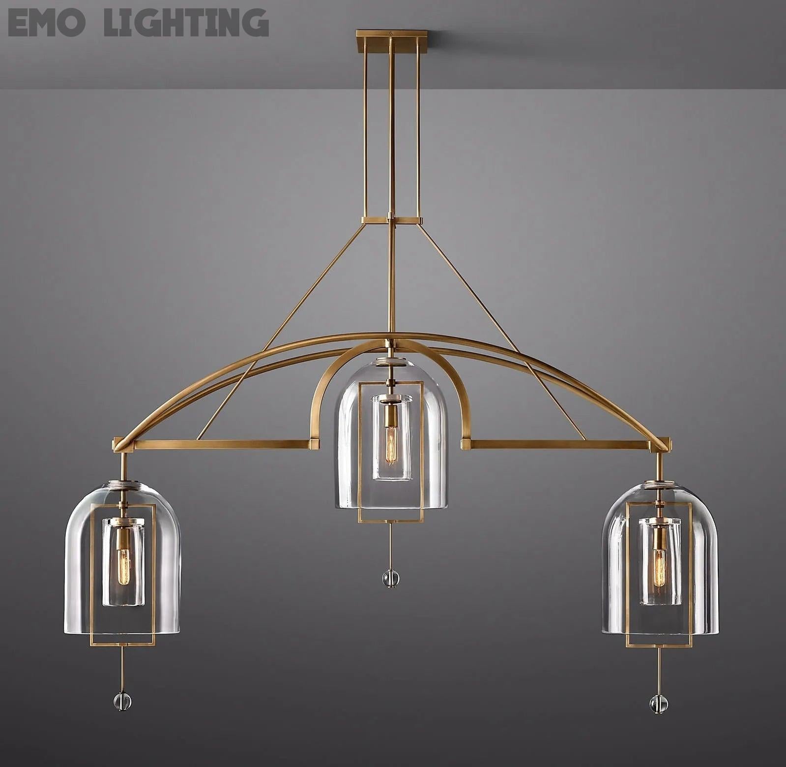 Fulcrum Round Chandelier  73" 3-Lights
