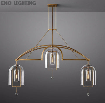 Fulcrum Round Chandelier  73" 3-Lights