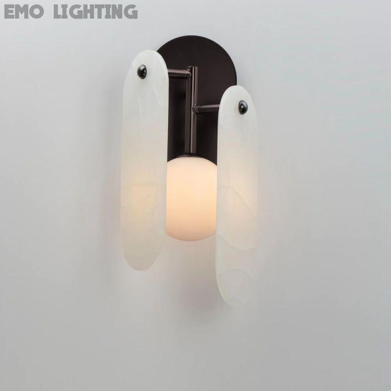 Studio M Alabaster Megalith Wall Sconce