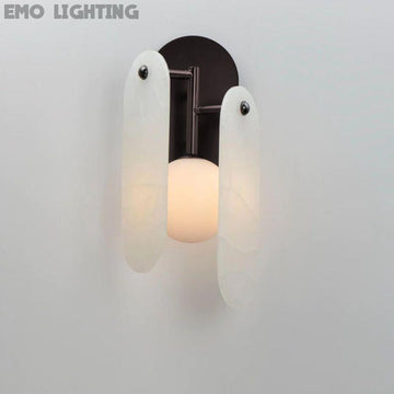Studio M Alabaster Megalith Wall Sconce