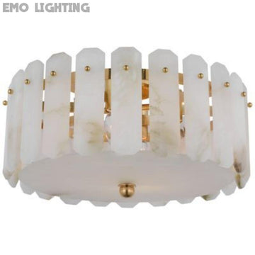 Alabaster Browning Chandelier 18"D - thebelacan
