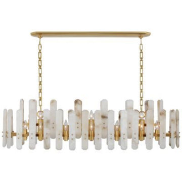 Aerin Bonnington Alabaster Linear Chandelier 54"