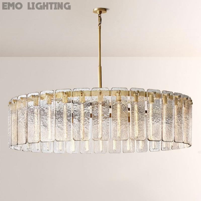 Camette Glass Round Chandelier 60"D