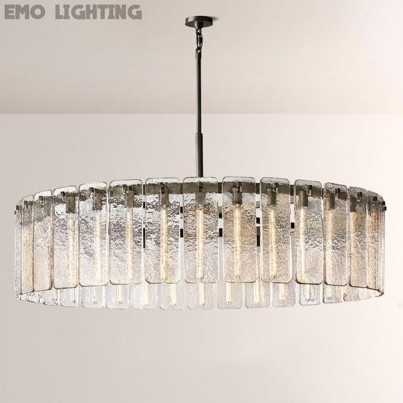 Camette Glass Round Chandelier 60"D