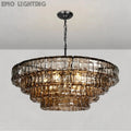 Art Glass Ghiaccio Round Chandelier 36