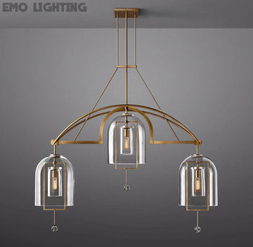 Fulcrum Round Chandelier 61"  3-Lights