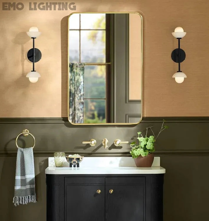 Alabaster Shade Greenwich Linear Wall Sconce