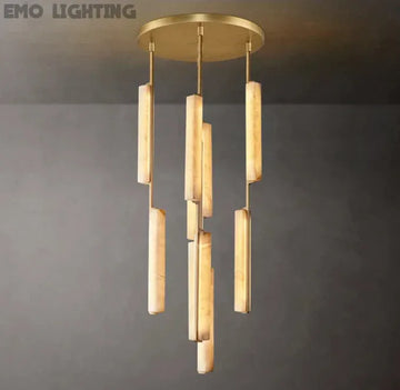 Audubon Alabaster Round Chandelier 24"