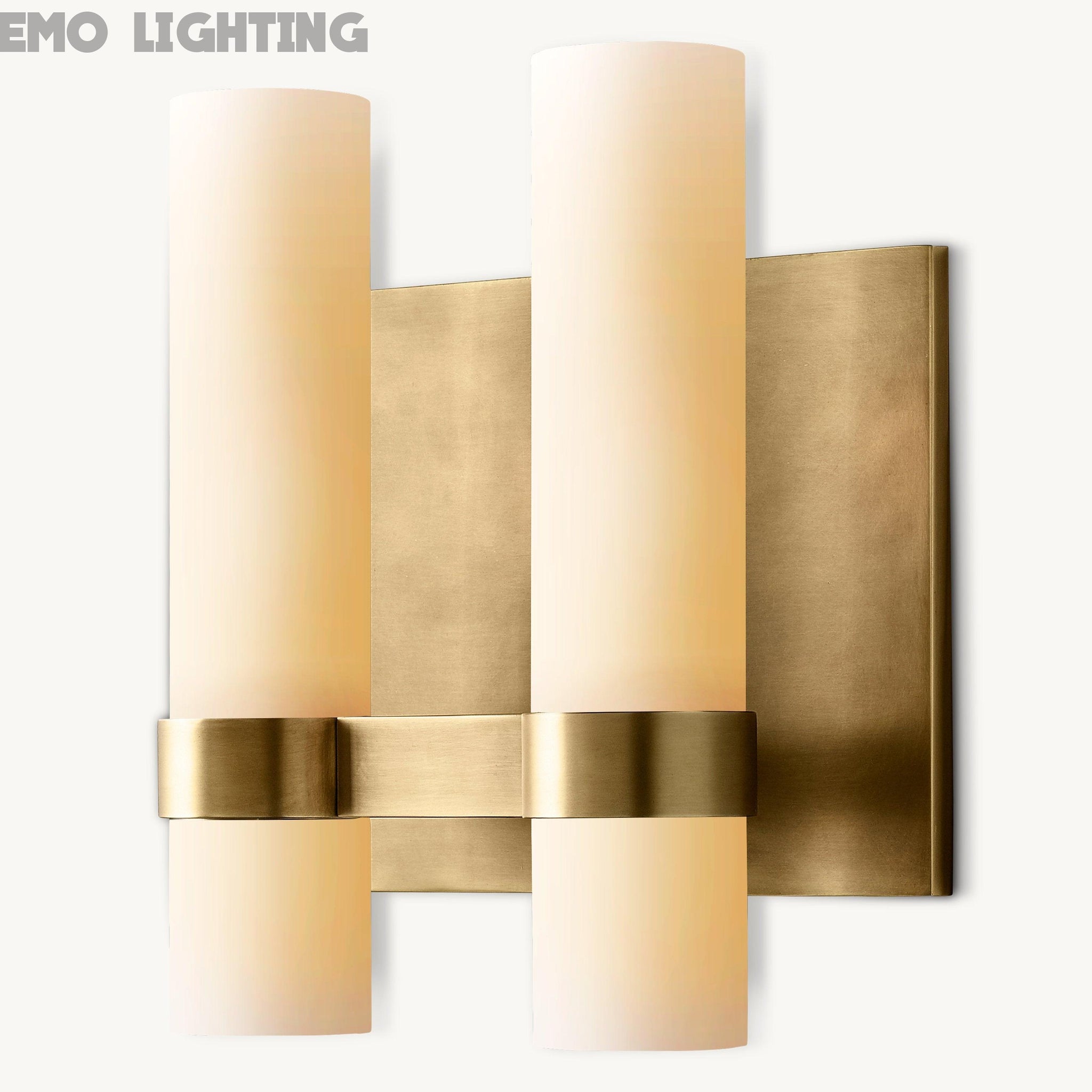 Ravelle Milk Glass Double Sconce