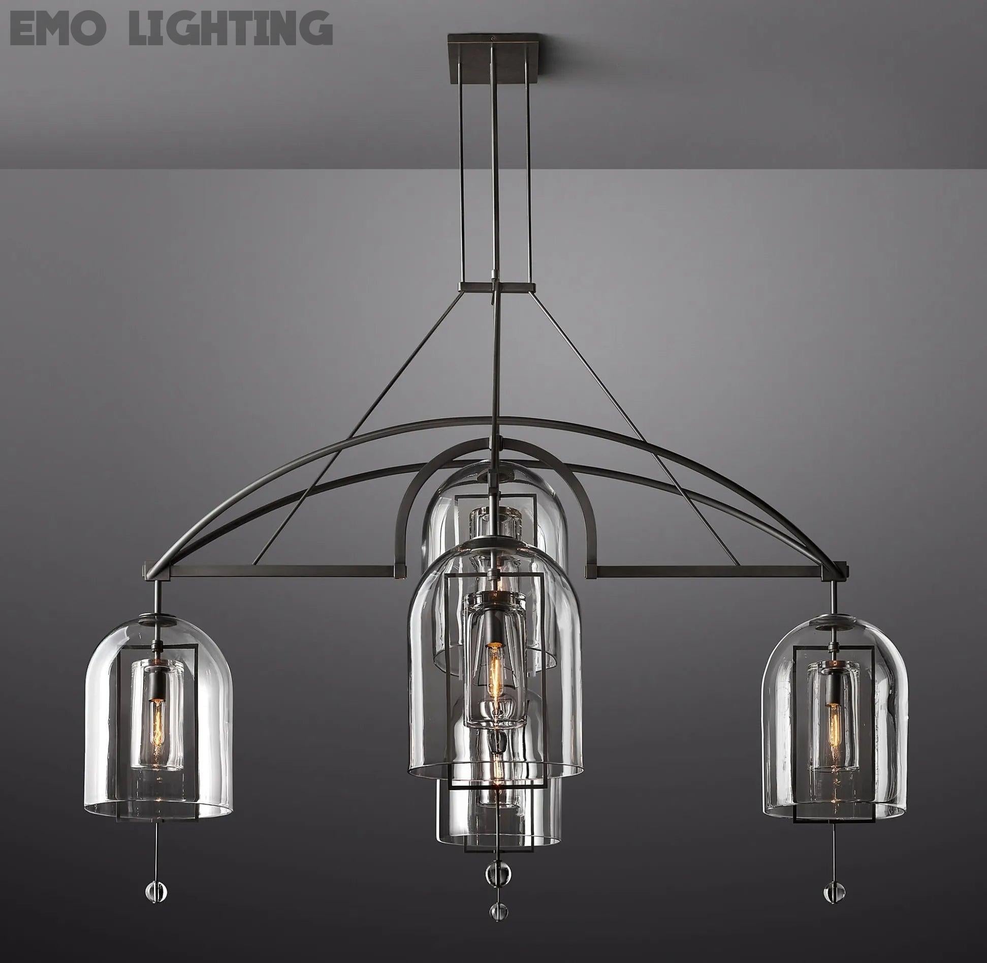 Fulcrum Round Chandelier 73" 5-Lights