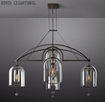 Fulcrum Round Chandelier 73" 5-Lights