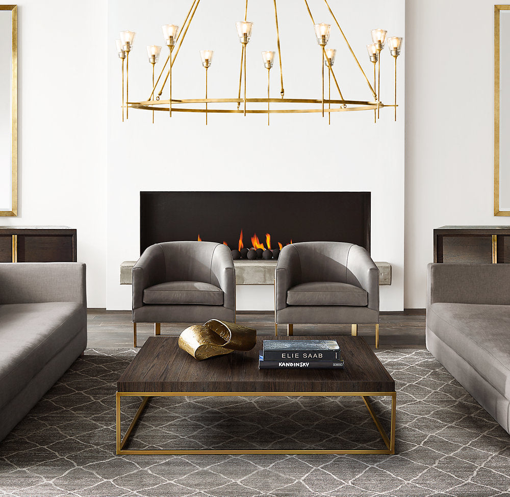 TROLCH DE VERRE ROUND CHANDELIER 46"