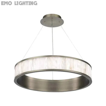 Coliseo Alabaster 28in LED Round Chandelier