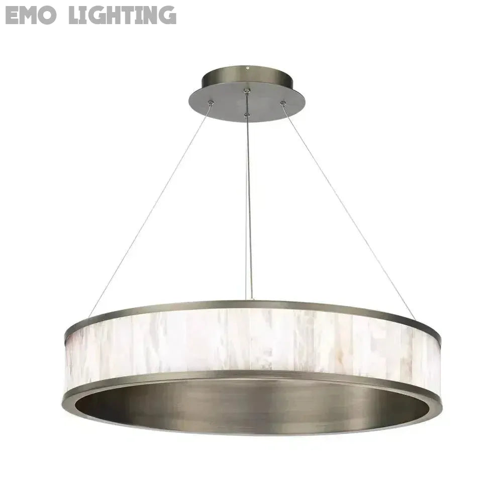 Coliseo Alabaster 28in LED Round Chandelier