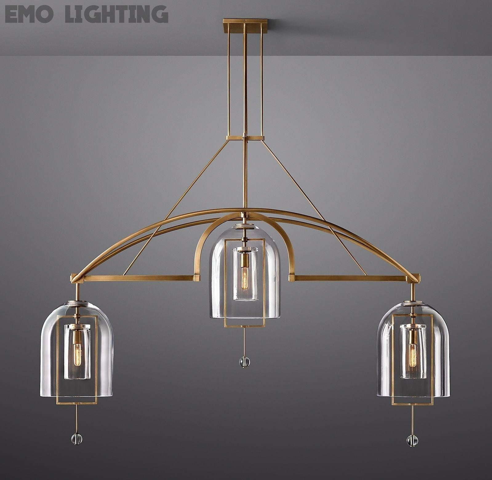 Fulcrum Linear Chandelier 73" 3-Lights