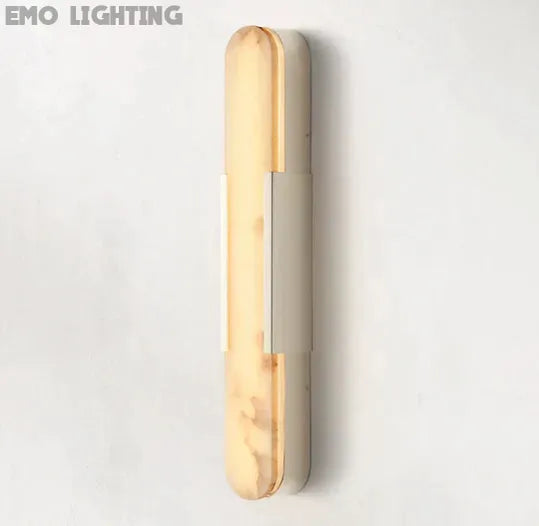 Koltin Melange Elongated Alabaster Wall Sconce,  Modern Indoor Decor Wall Lamp Fixtures Wall Light Fixtures J-CHANDELIER Polished Nickel H 28'' 
