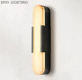 Koltin Melange Elongated Alabaster Wall Sconce,  Modern Indoor Decor Wall Lamp Fixtures Wall Light Fixtures J-CHANDELIER Black H 20'' 
