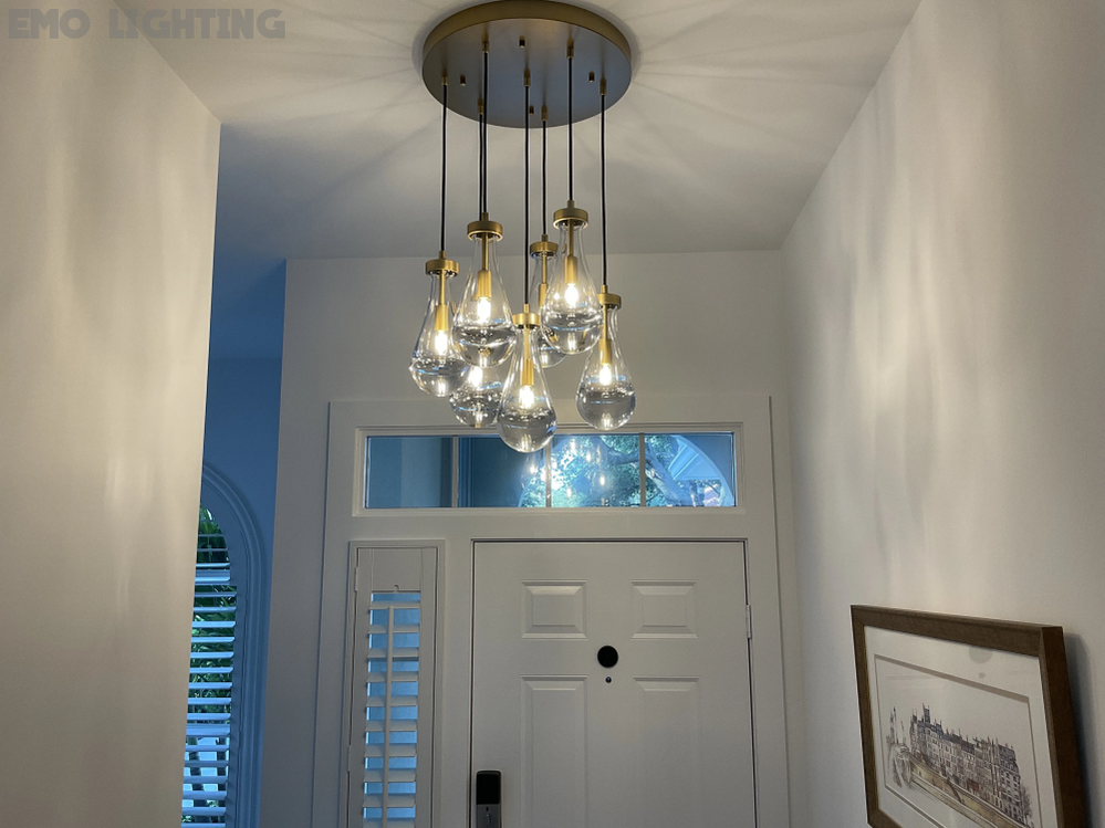 Rain Modern Round Chandelier 18"