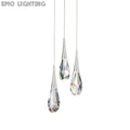 Hibiscus LED Multi Light Pendant Light in Polished Nickel (3-Light).