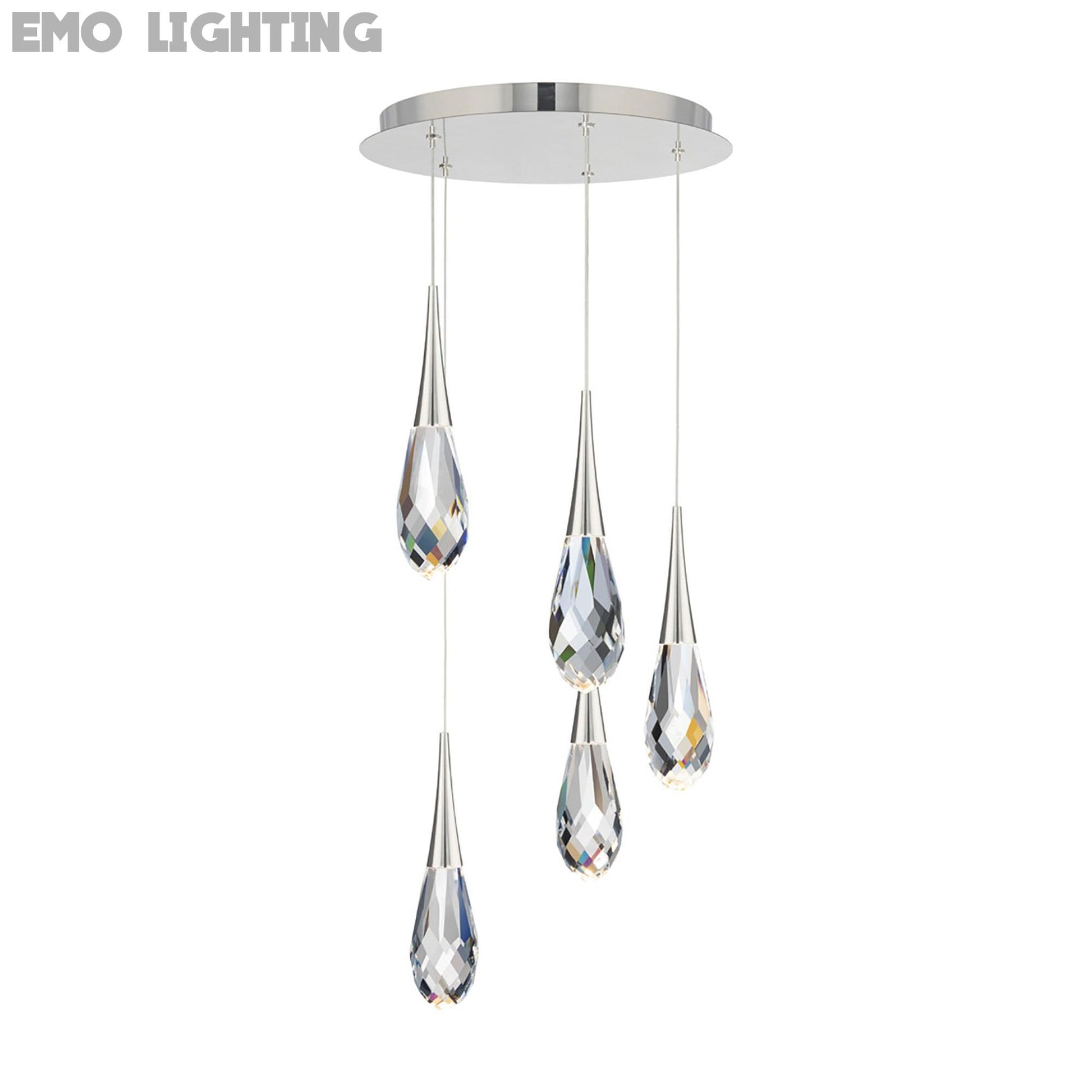Hibiscus LED Multi Light Pendant Light in Detail.