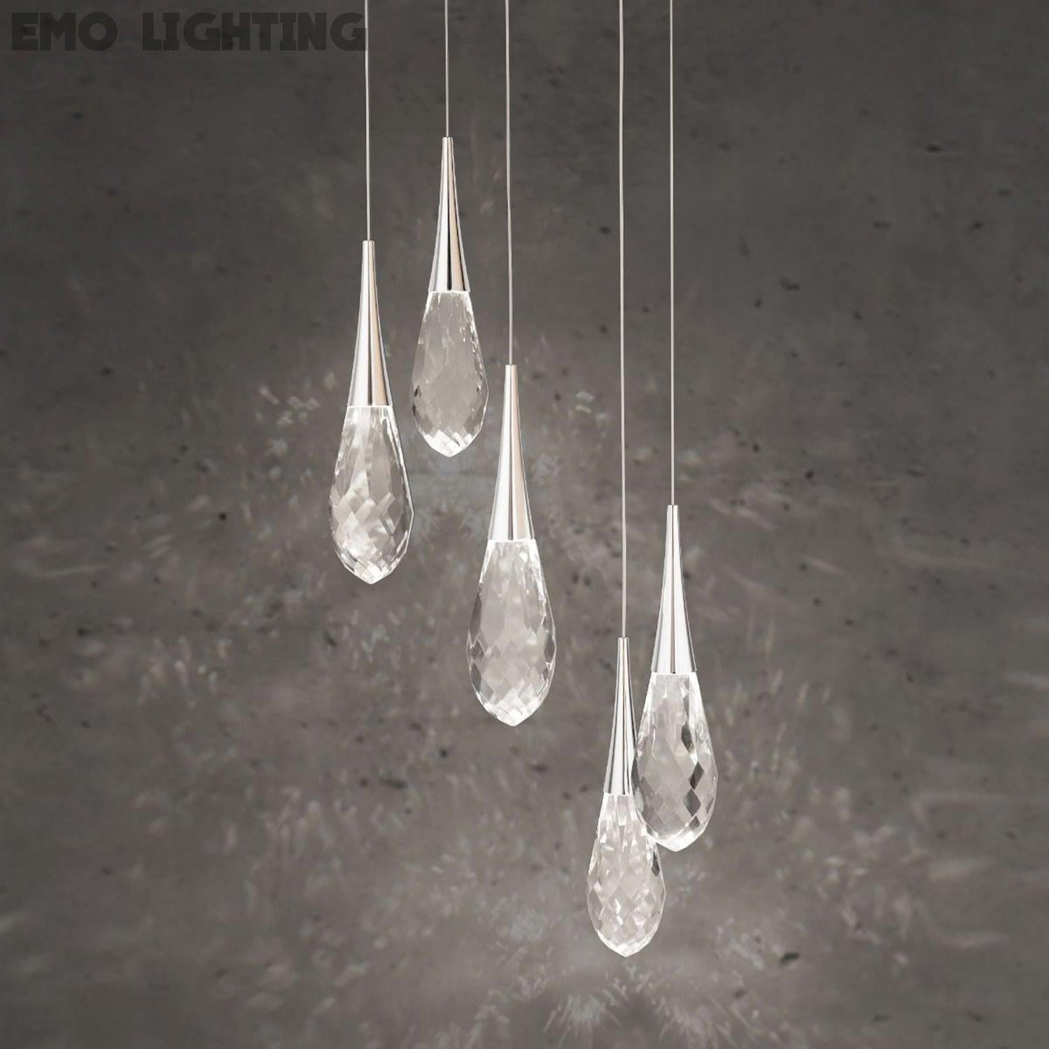 Hibiscus LED Multi Light Pendant Light in Detail.