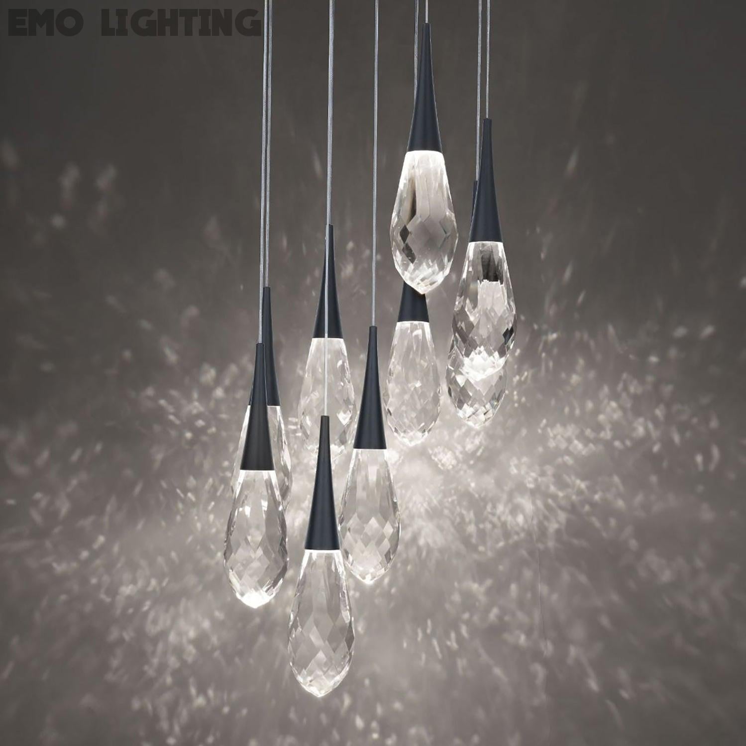 Hibiscus LED Multi Light Pendant Light in Detail.