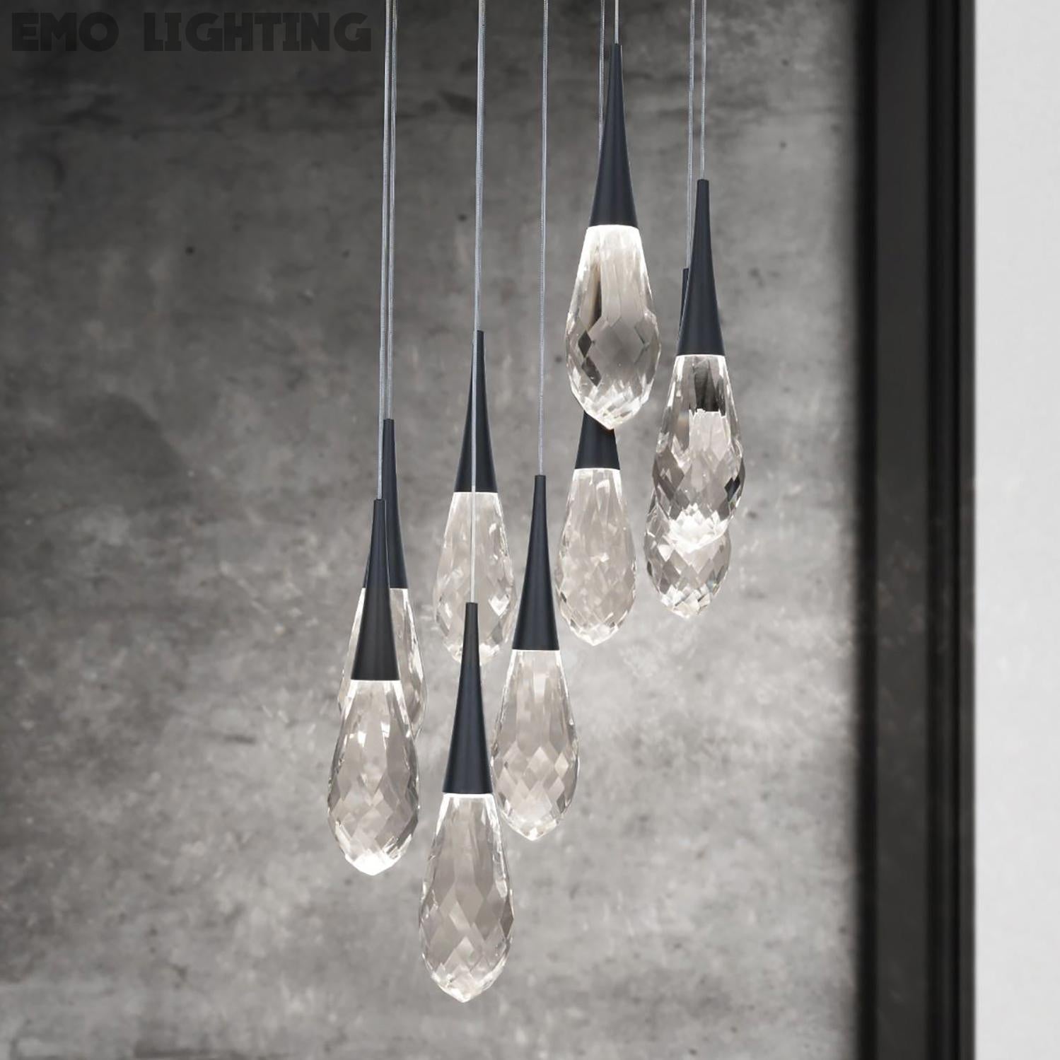 Hibiscus LED Multi Light Pendant Light in Detail.