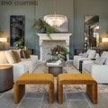 Art Glass Ghiaccio Round Chandelier 36