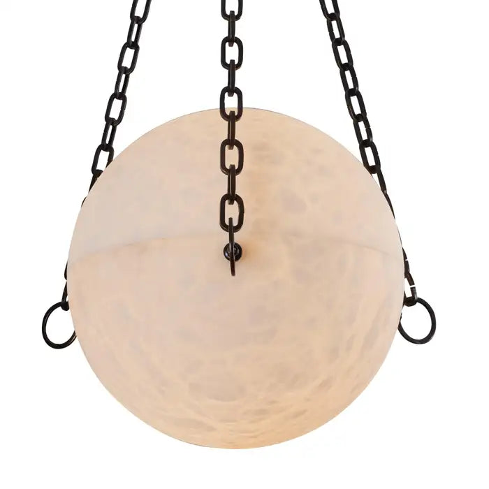 Zeus Alabaster Round Chandelier 26"D