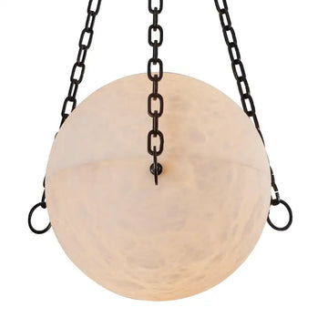 Zeus Alabaster Round Chandelier 26"D